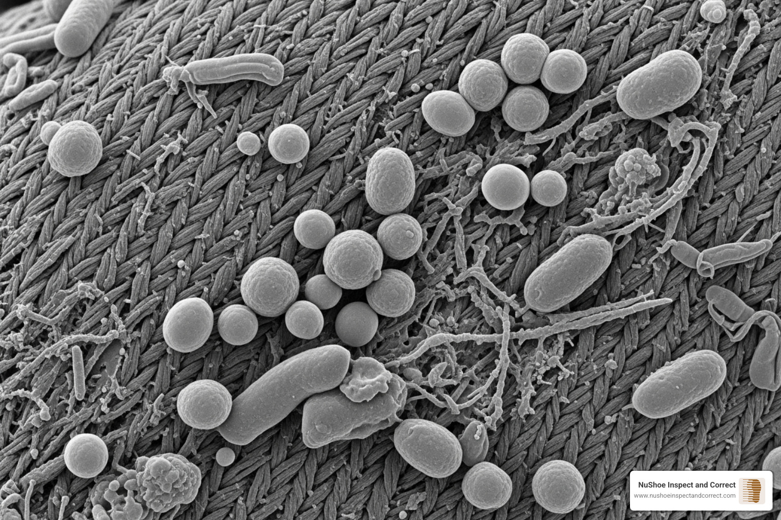 microscopic view of bacteria on shoe fabric - how to de stink sneakers microscopic view of bacteria on shoe fabric - how to de stink sneakers