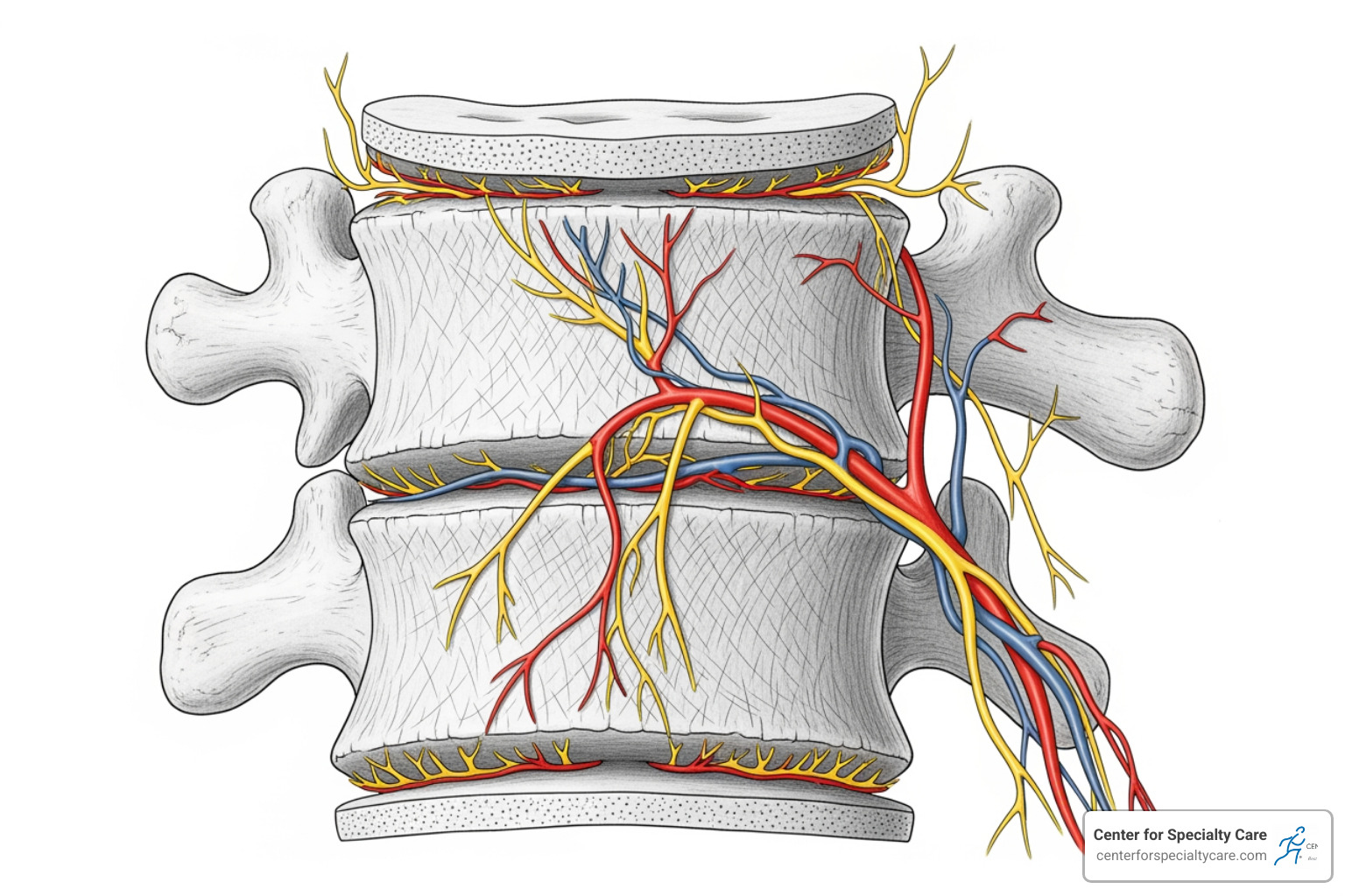 illustration of the basivertebral nerve within a vertebra - who is a good candidate for intracept procedure illustration of the basivertebral nerve within a vertebra - who is a good candidate for intracept procedure