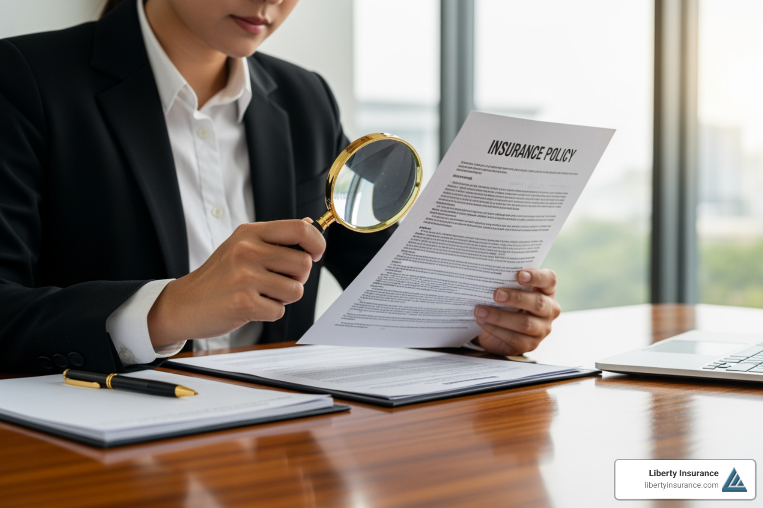 of a person reviewing an insurance policy document with a magnifying glass - Weather cancellation insurance of a person reviewing an insurance policy document with a magnifying glass - Weather cancellation insurance