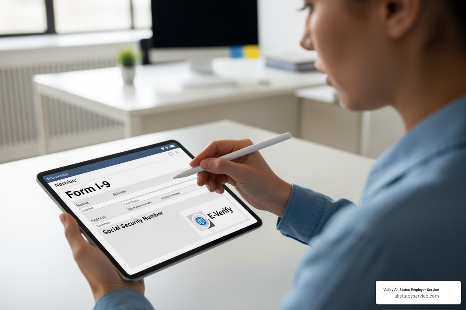 completed Form I-9 document - i9 and everify