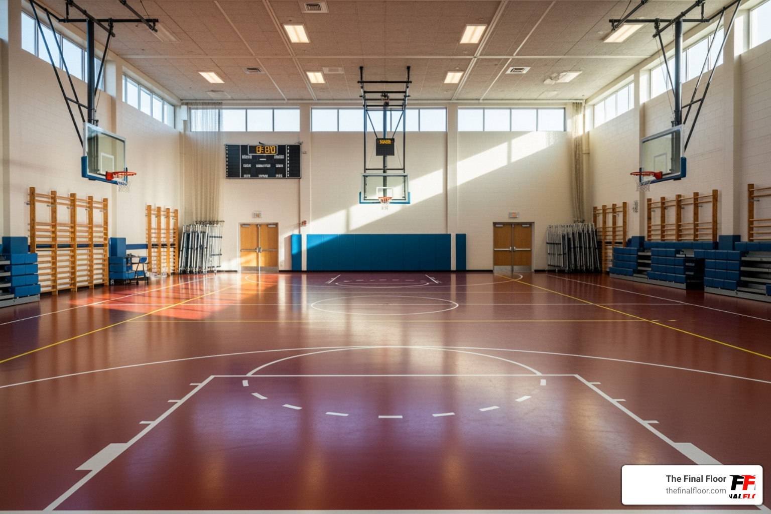 school gymnasium with a rubber floor - Education facility flooring school gymnasium with a rubber floor - Education facility flooring