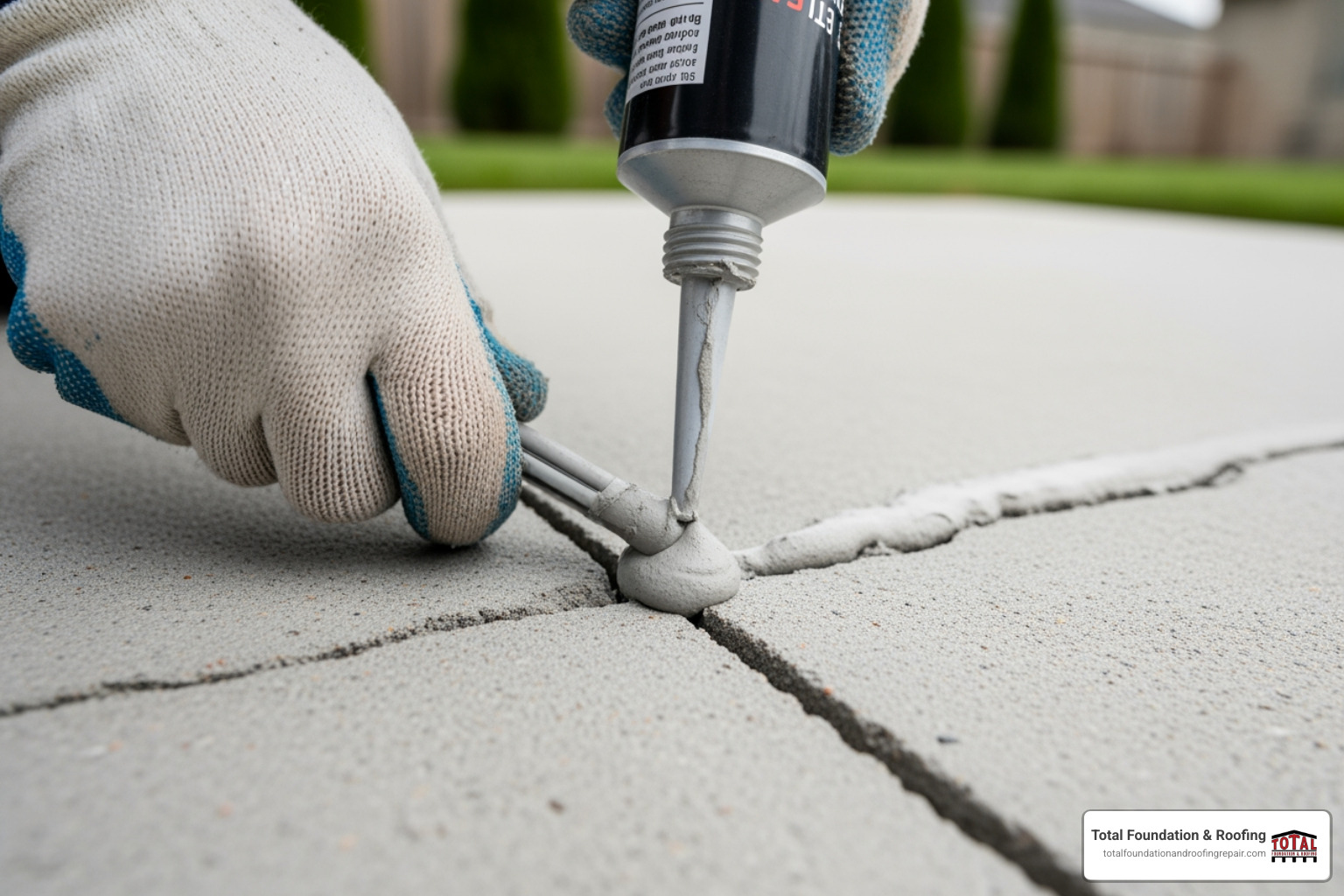 different crack types side-by-side (hairline, wide, heaving) - concrete pad crack repair different crack types side-by-side (hairline, wide, heaving) - concrete pad crack repair