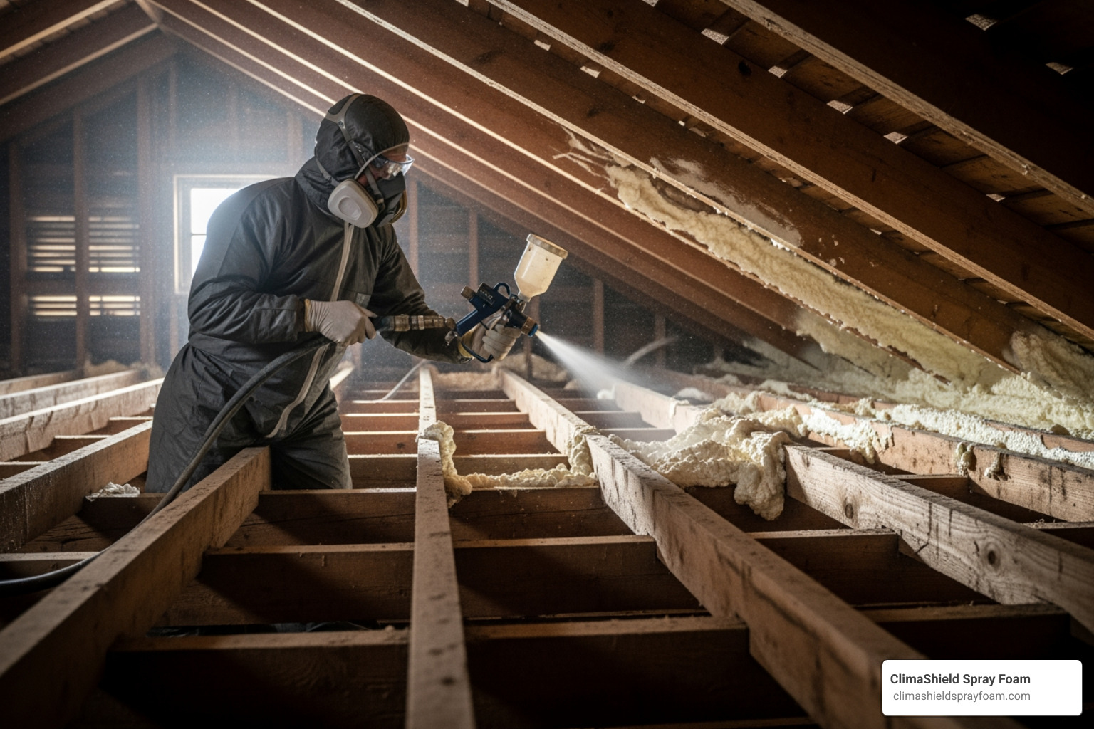 closed-cell spray foam being applied neatly between rafters - best rafter insulation closed-cell spray foam being applied neatly between rafters - best rafter insulation