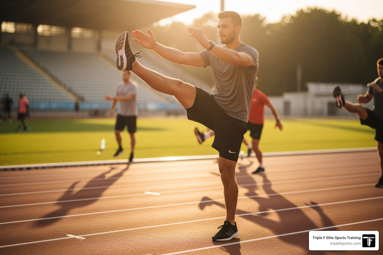 athlete performing leg swings - groin pull prevention athlete performing leg swings - groin pull prevention