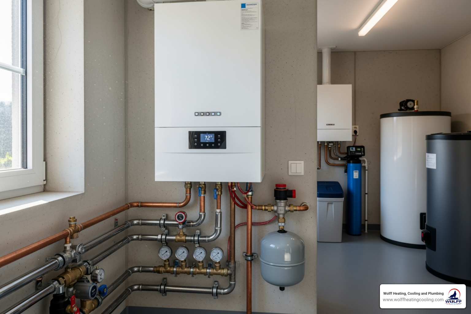 modern boiler system in home - boiler repair bernalillo nm