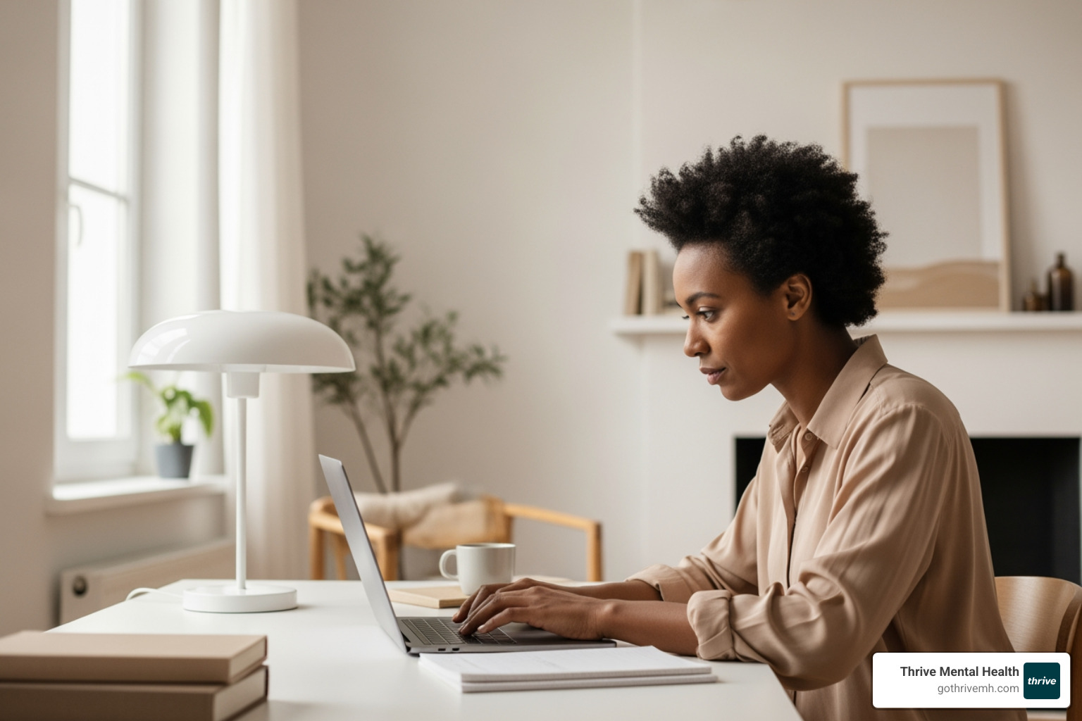 person searching for providers on a computer - iop providers that work with the united health company for mental health services