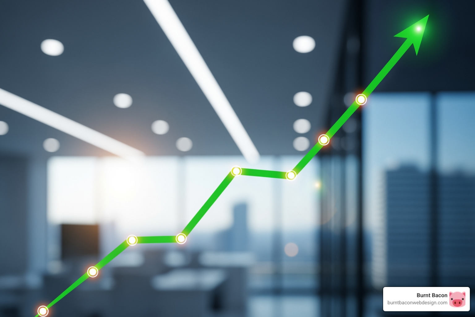 Graph showing upward business growth due to effective SEO - seo in salt lake city