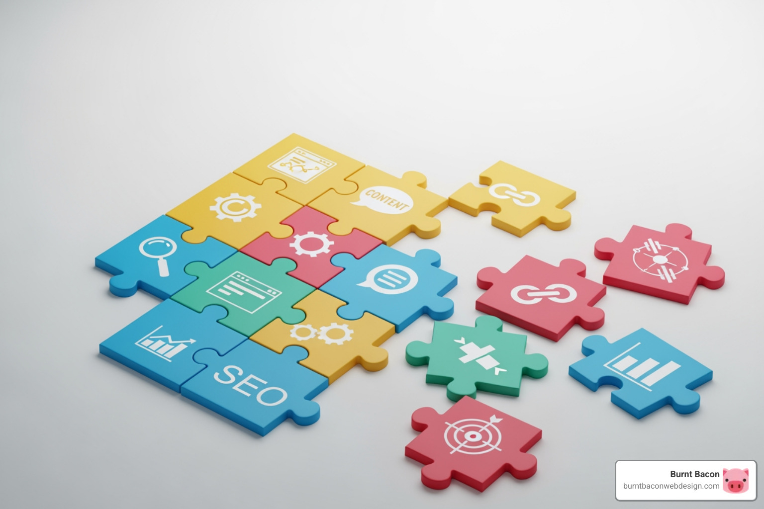 Image of a checklist or puzzle pieces representing SEO components - seo in salt lake city