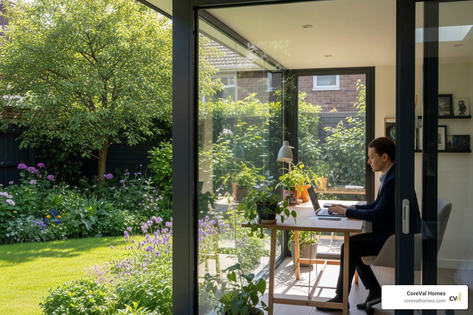 person working in backyard office - backyard office vancouver person working in backyard office - backyard office vancouver