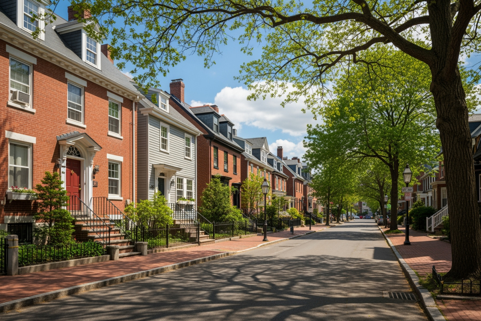 Charming street in a typical Cambridge neighbourhood - Harvard postdoc housing Charming street in a typical Cambridge neighbourhood - Harvard postdoc housing