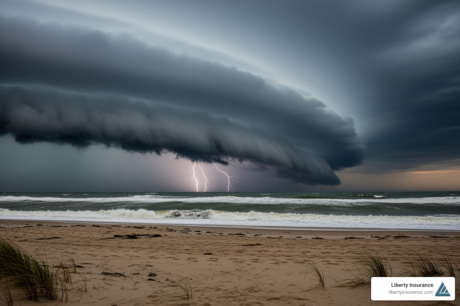 storm approaching jersey shore - property insurance New Jersey