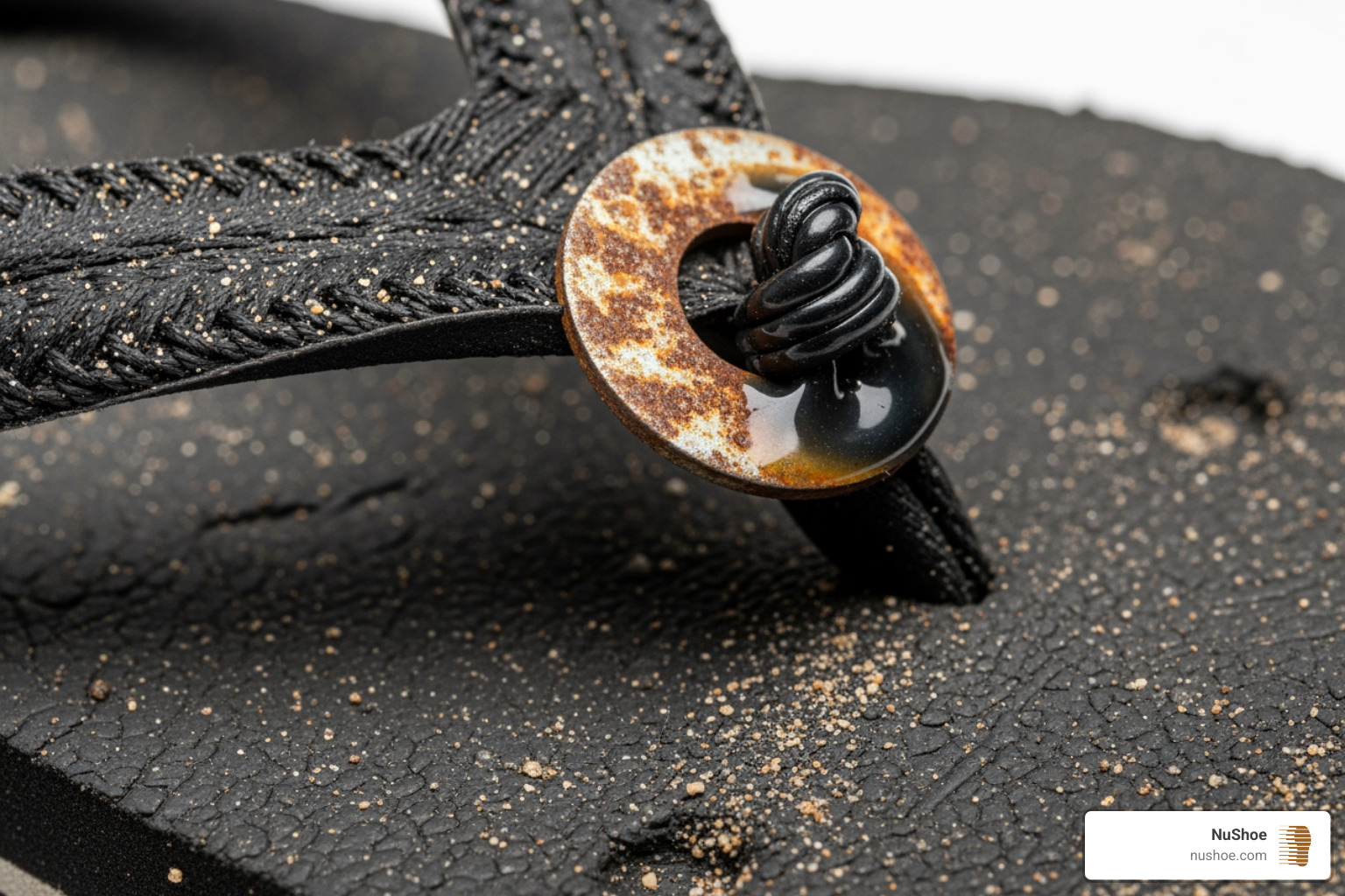 washer method for a quick fix - Flip flop repair