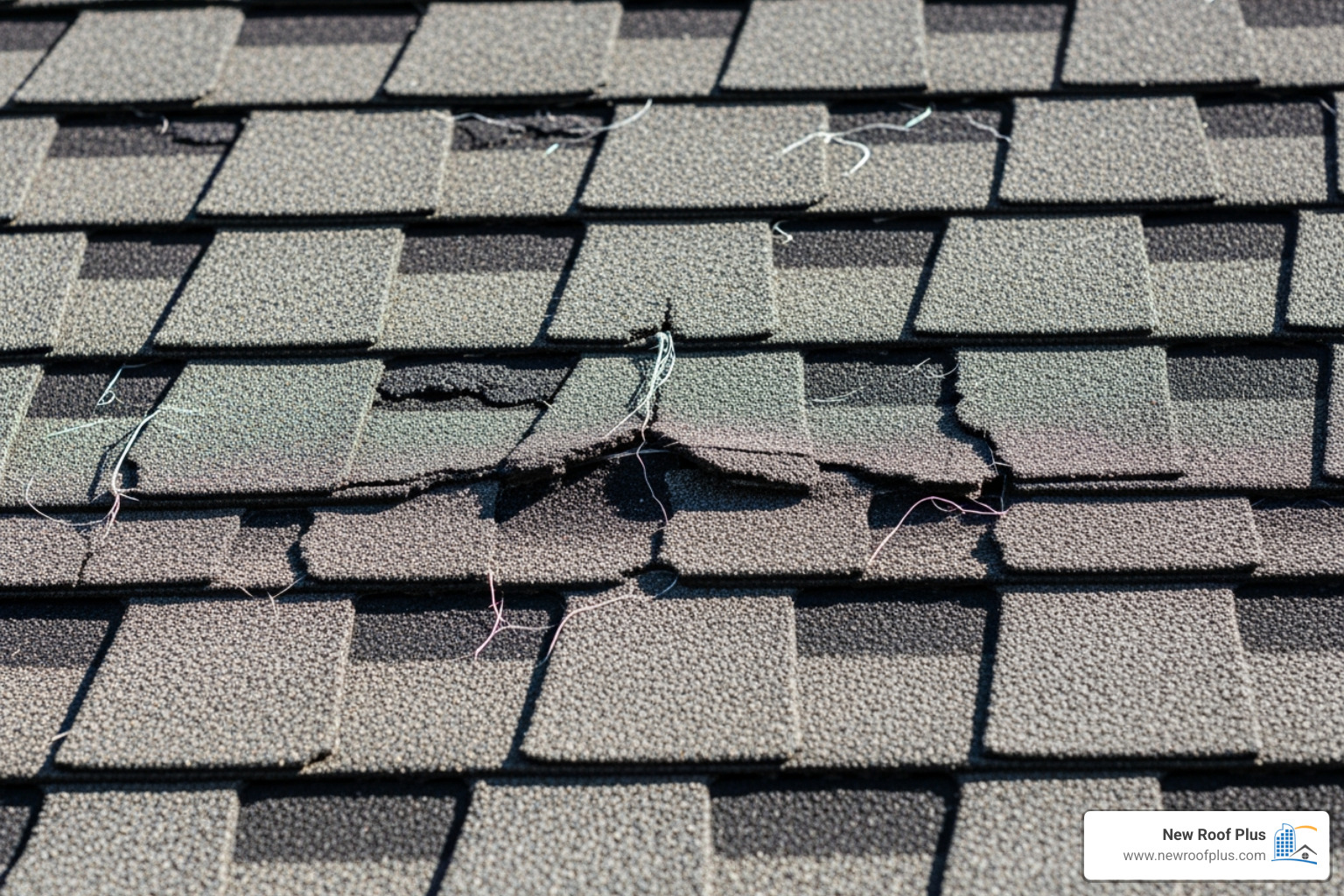 A roofing contractor on a roof pointing out damage to a homeowner, who is safely on the ground - hail damage on shingle roof A roofing contractor on a roof pointing out damage to a homeowner, who is safely on the ground - hail damage on shingle roof