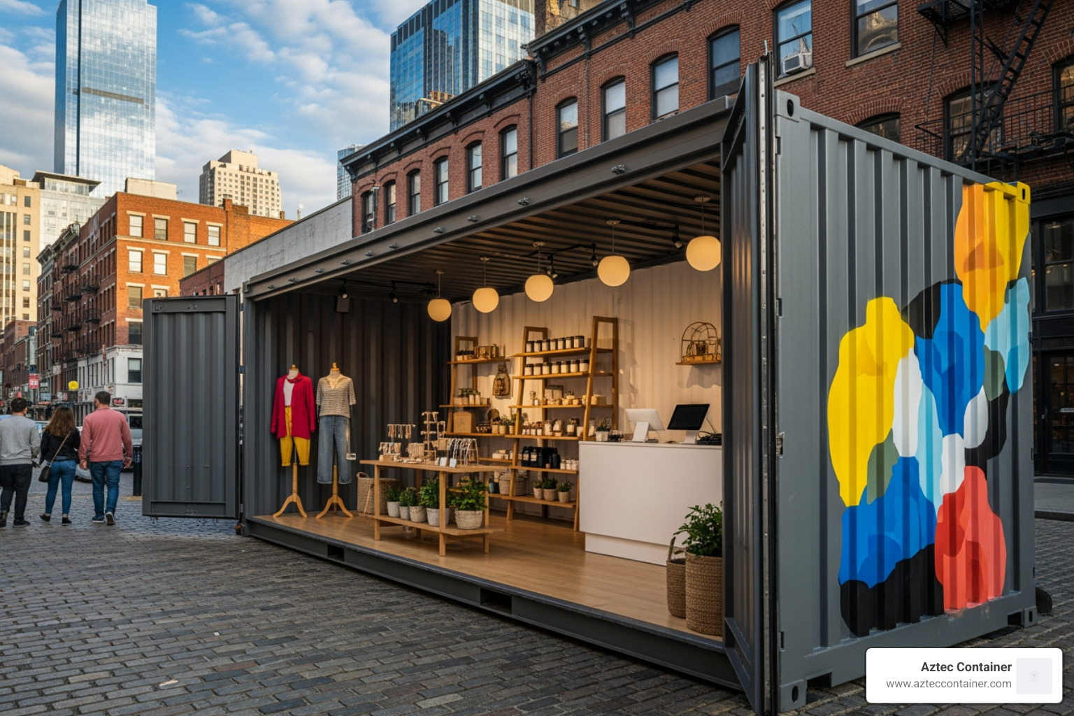 Customized shipping container retail pop-up shop - shipping containers for sale in dallas texas
