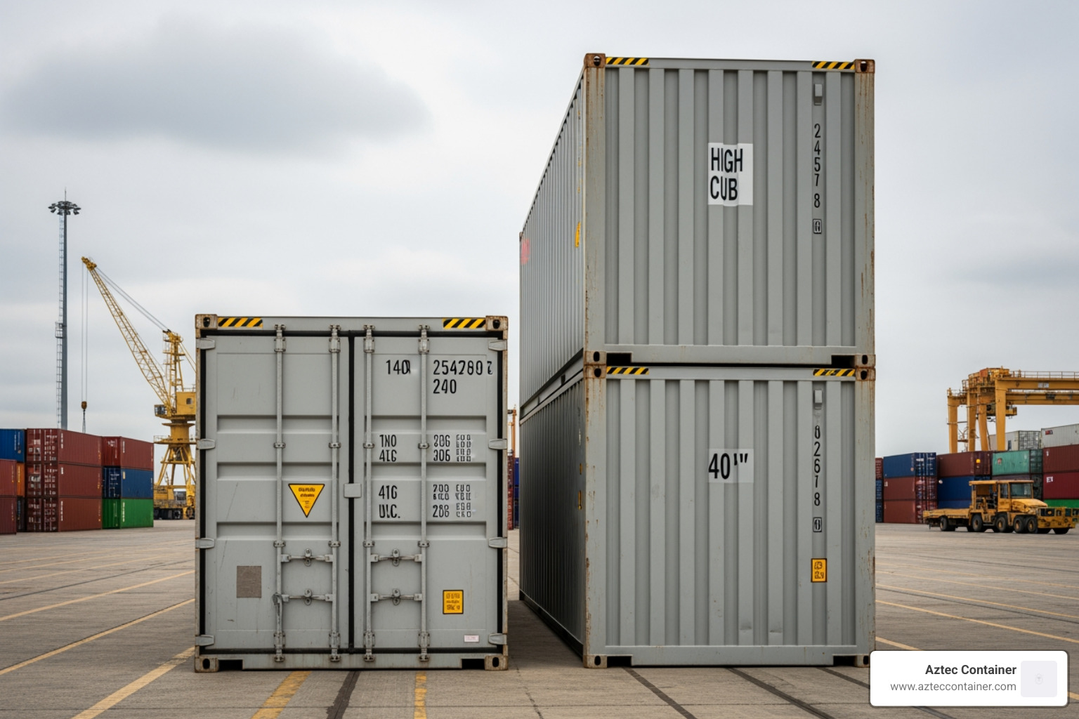 extra foot of height in a High Cube container - 40 foot container interior dimensions