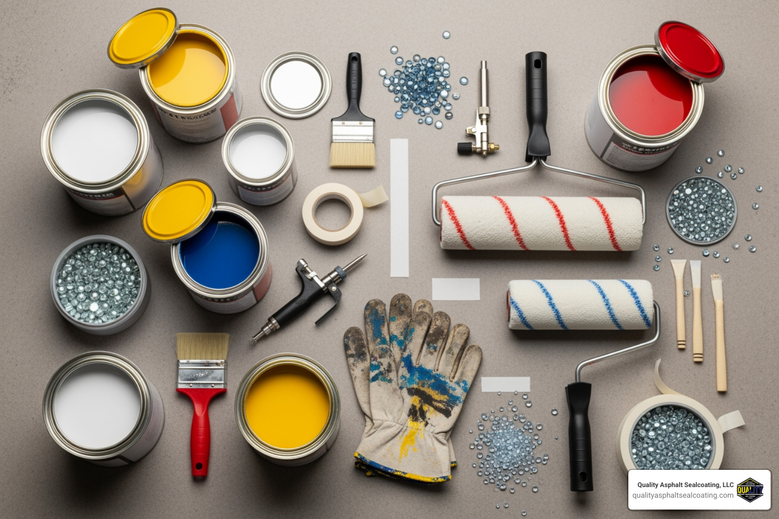 different striping materials - line striping