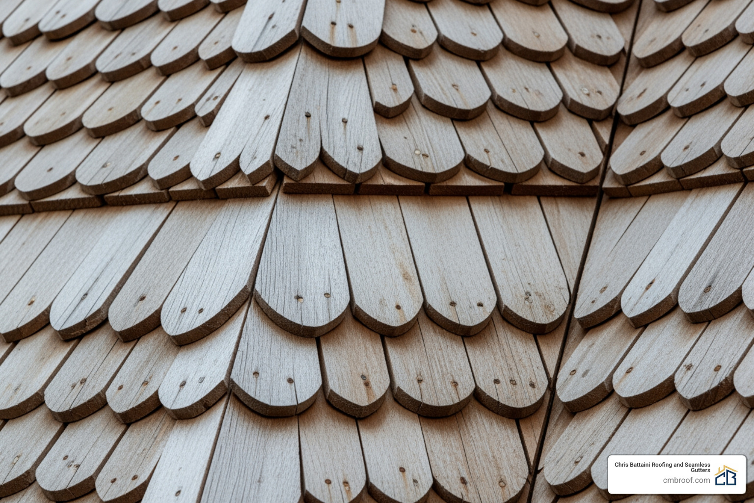 decorative "fancy butt" shingle pattern - wood shingle