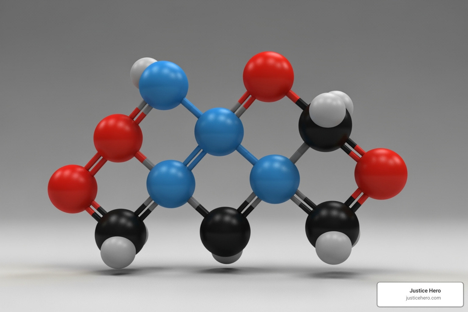 Molecular model of NDMA - Zantac heartburn cancer