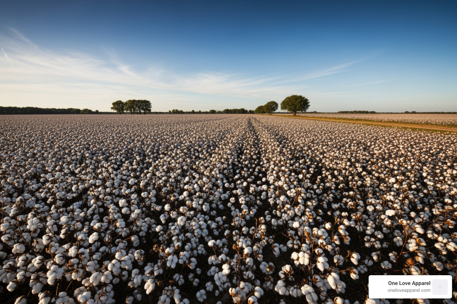 American-grown cotton fields - american made apparel
