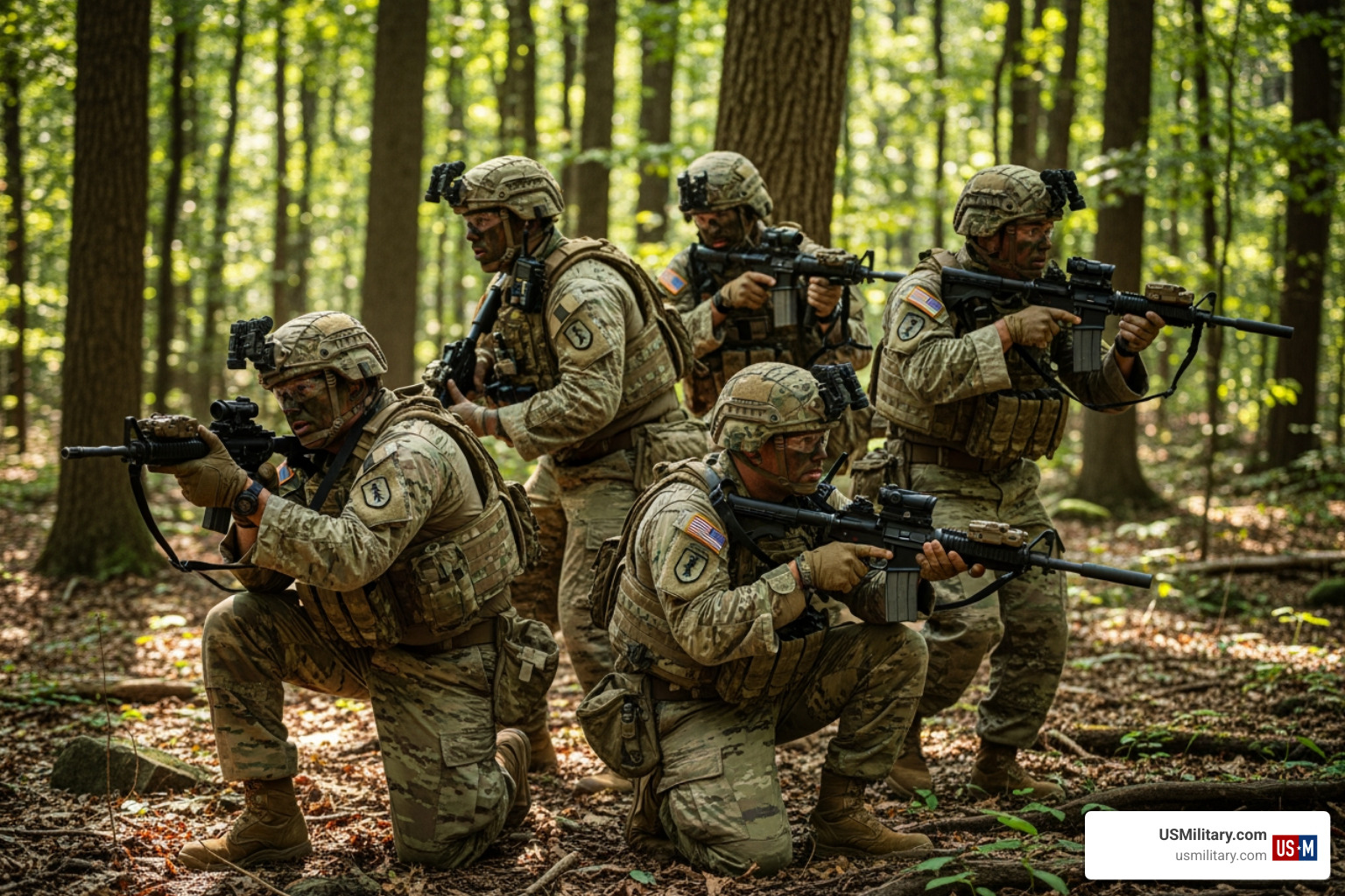 Army Rangers in combat training - how to become an army ranger