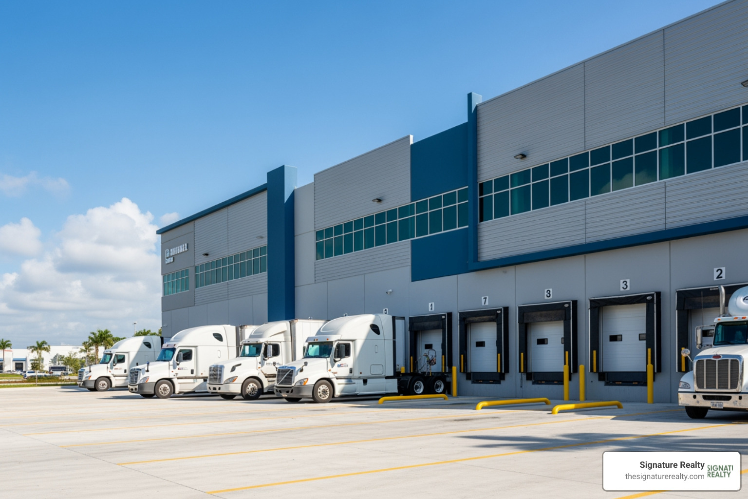 A modern industrial warehouse in Doral, FL - commercial real estate agents in miami A modern industrial warehouse in Doral, FL - commercial real estate agents in miami