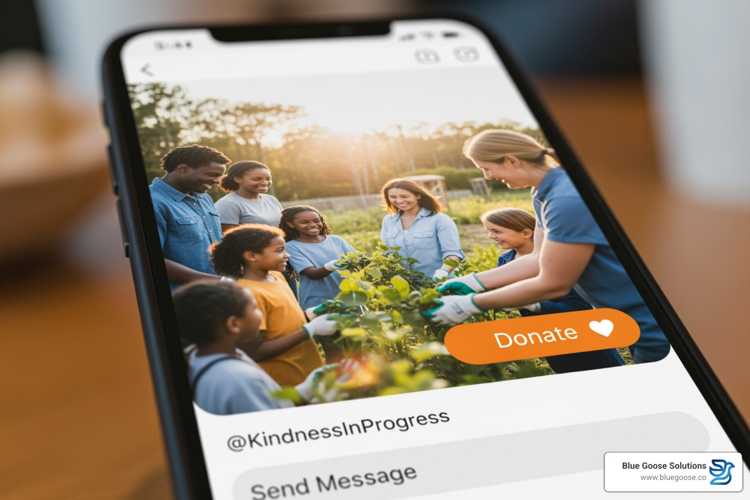 A nonprofit's engaging Instagram story with a donation sticker, showing a compelling image and a clear call to action. - online fundraising campaigns