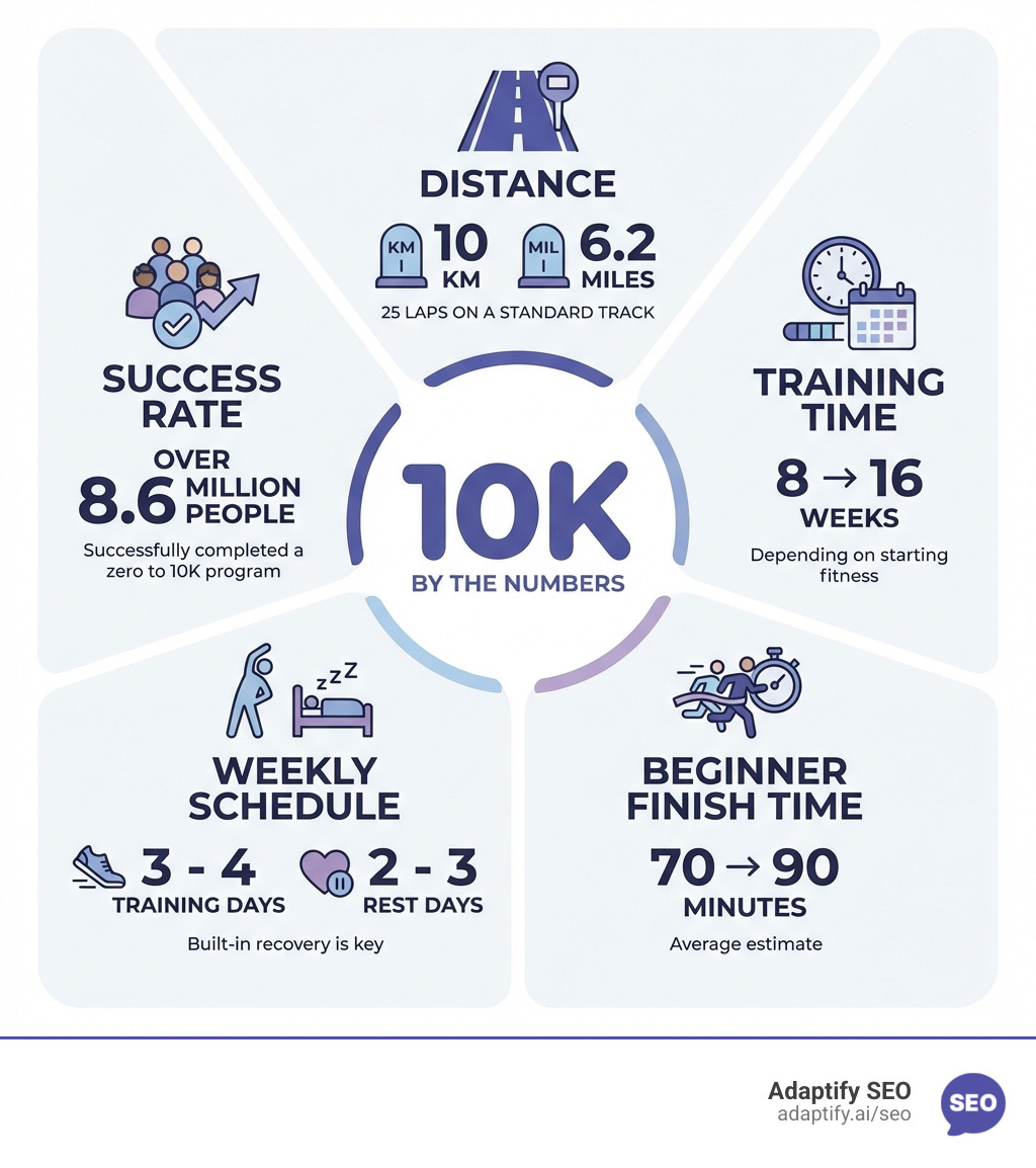 infographic showing 10K by the numbers - zero to 10k infographic