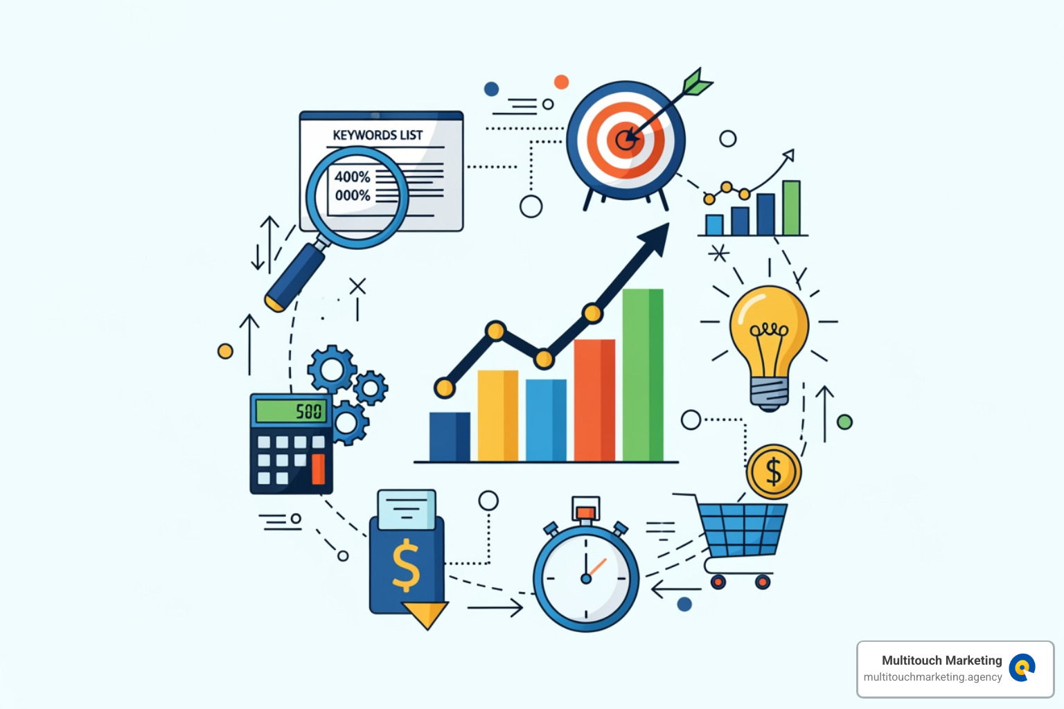 Image of a Google Analytics conversion report - Optimize PPC campaigns Image of a Google Analytics conversion report - Optimize PPC campaigns