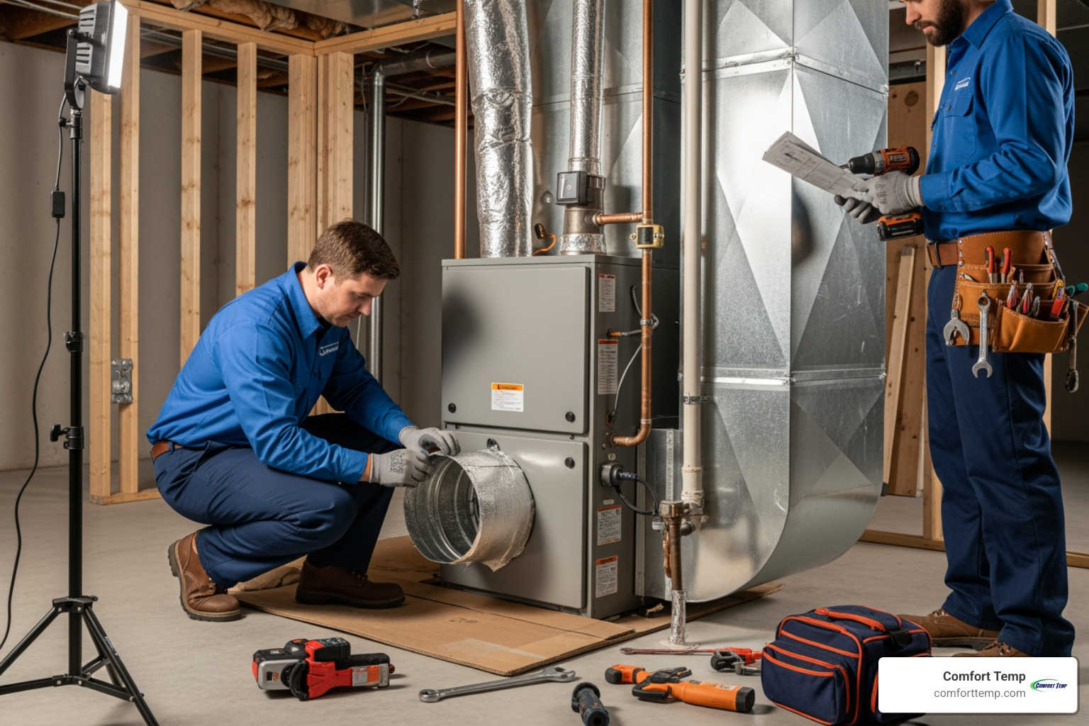 technician connecting gas lines - how long does it take to install a furnace technician connecting gas lines - how long does it take to install a furnace