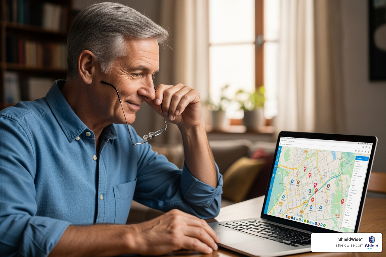 A person using a laptop with a map in the background, symbolizing local plan search - local medicare advantage plan options near me A person using a laptop with a map in the background, symbolizing local plan search - local medicare advantage plan options near me