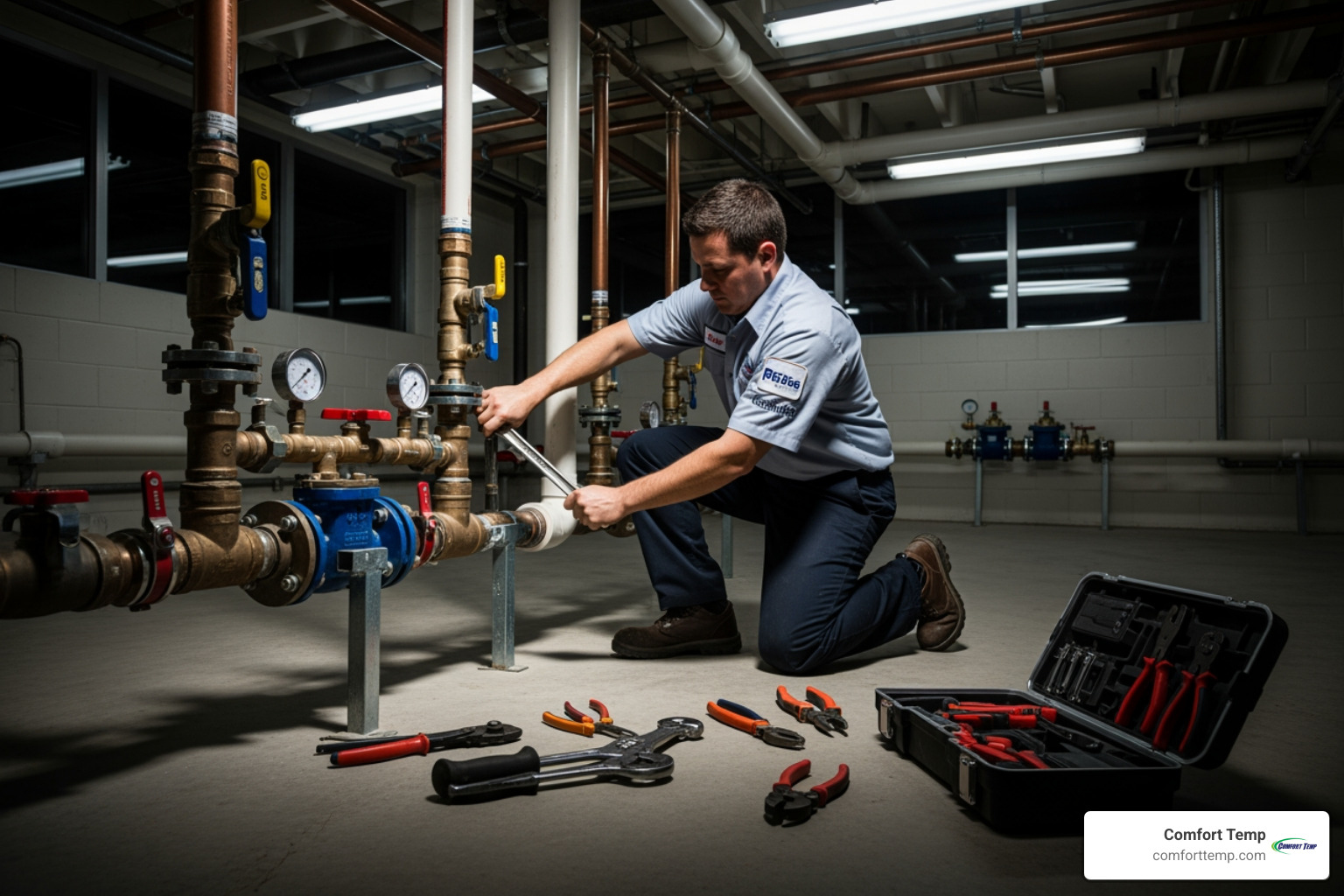 plumber showing transparent quote to business owner - 24 hour commercial plumber plumber showing transparent quote to business owner - 24 hour commercial plumber