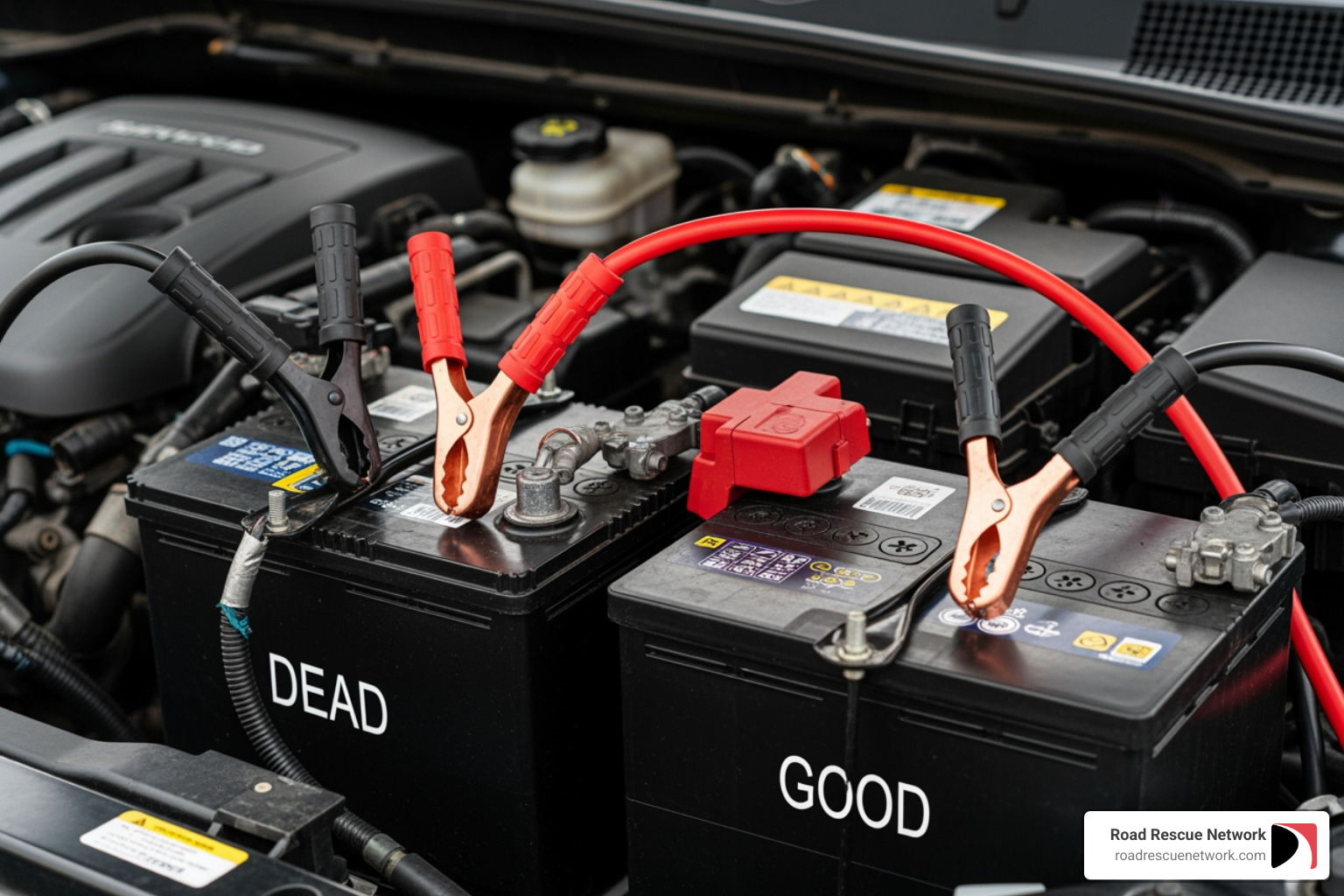 correct order of connecting jumper cables to both batteries and a ground point - jump start help correct order of connecting jumper cables to both batteries and a ground point - jump start help