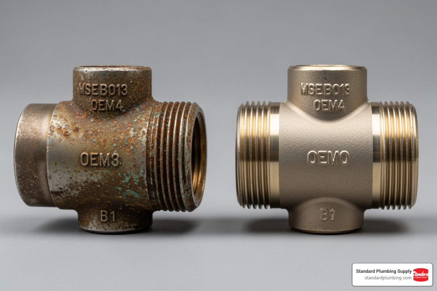 worn vs new OEM backflow preventer parts - backflow preventer parts