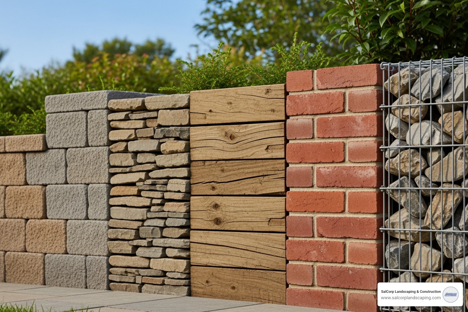 retaining wall materials - cost of building retaining wall