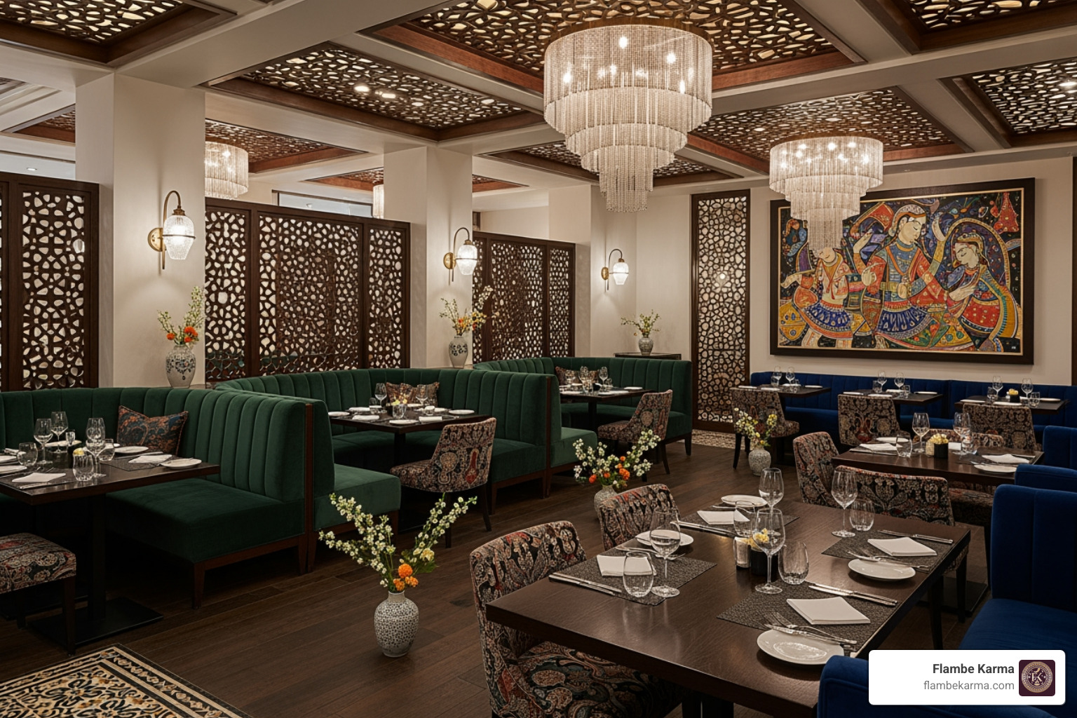 Flambe Karma ambiance - Dinner Glen Ellyn