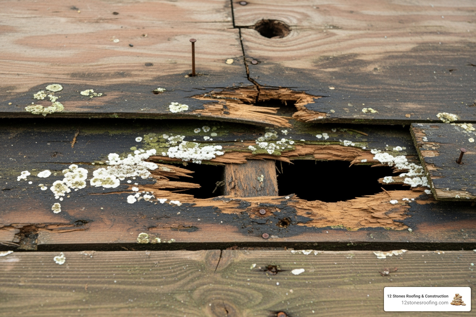 damaged roof decking - cost to reroof a home