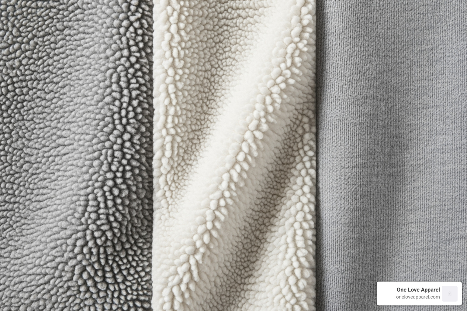 close-up shots of different hoodie fabric textures - american made hoodies