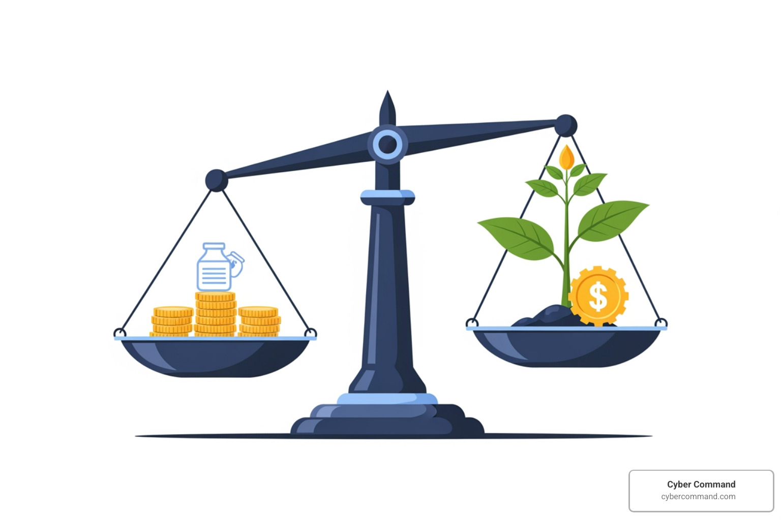 chart showing declining IT costs and rising productivity - IT consulting Florida