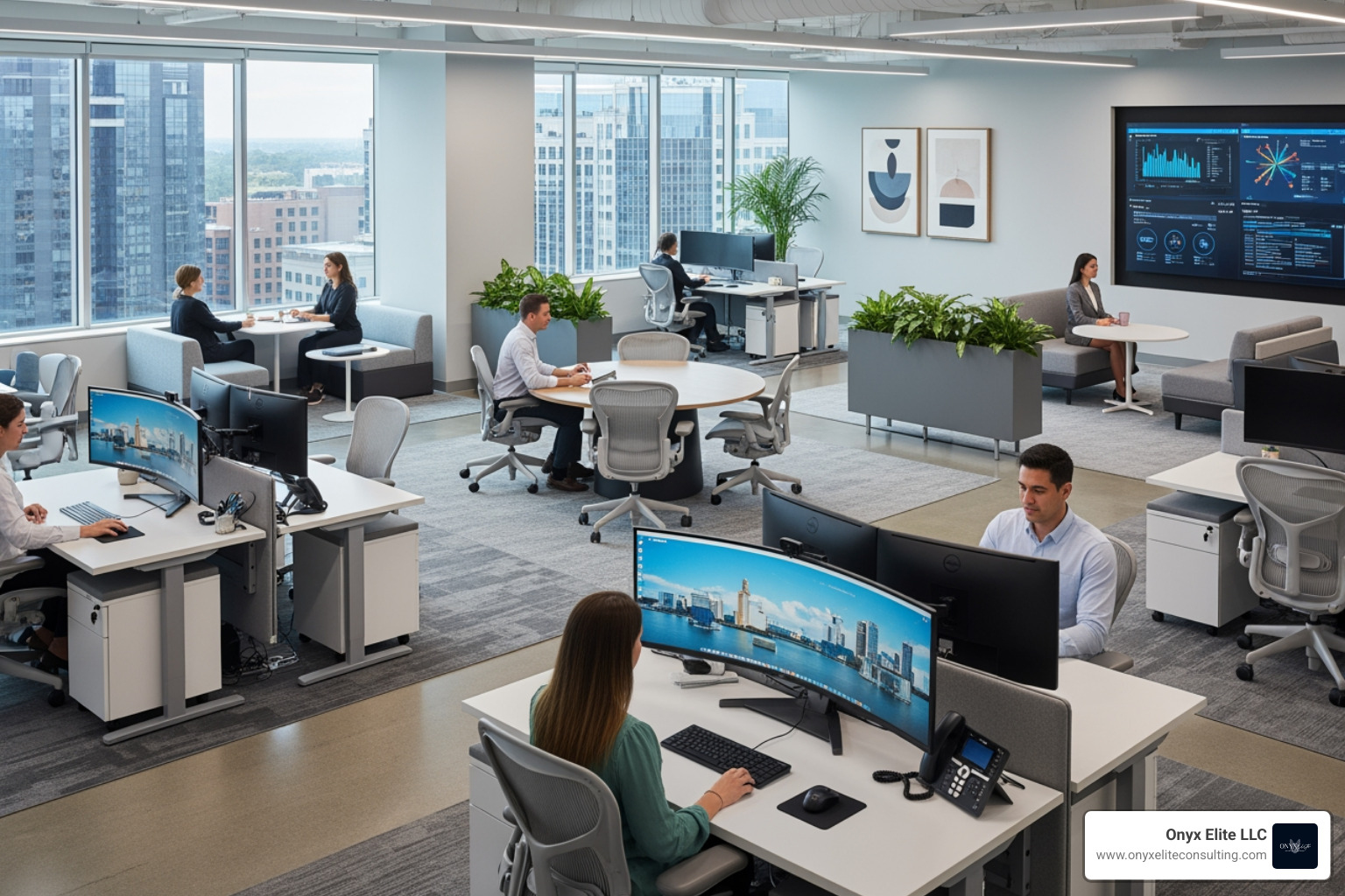 modern Connecticut office with technology - Technology consulting Connecticut modern Connecticut office with technology - Technology consulting Connecticut