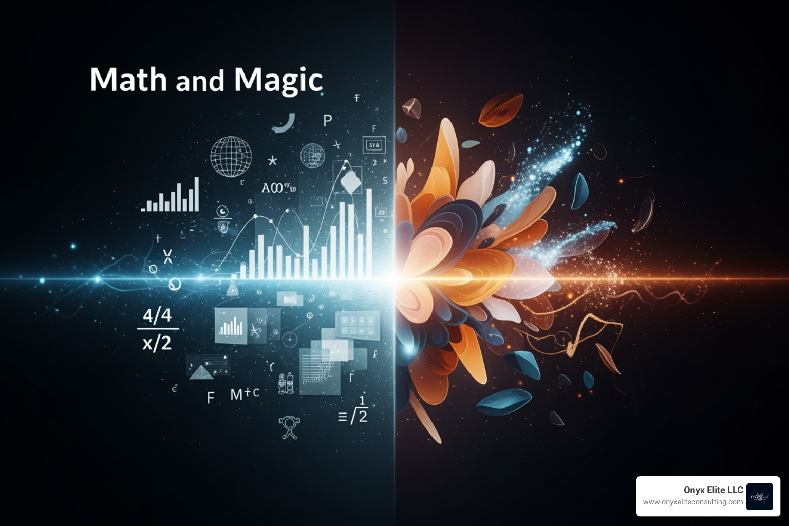 illustrating the concept of 'Math and Magic' in branding - brand development consulting illustrating the concept of 'Math and Magic' in branding - brand development consulting