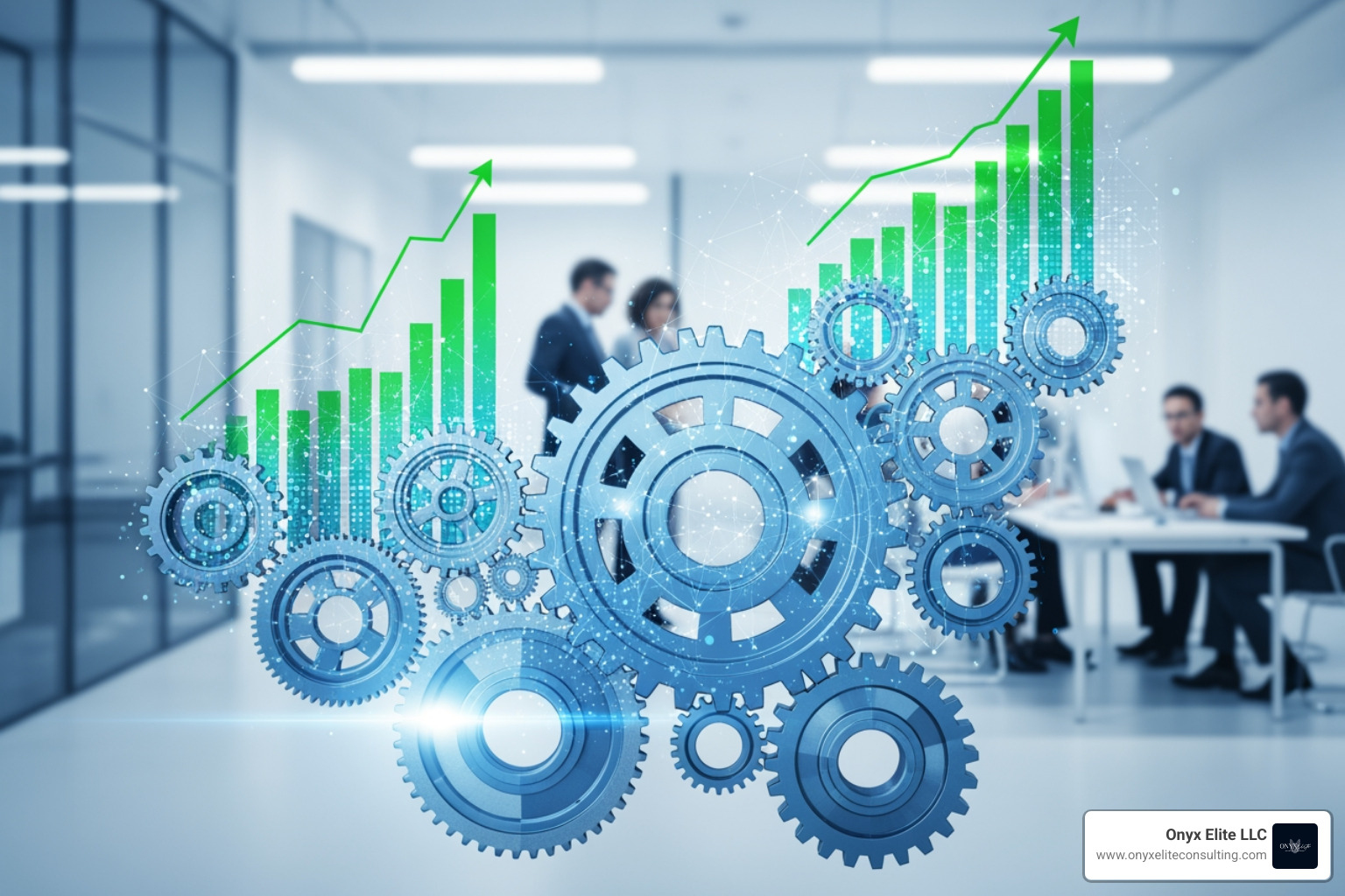 Team collaborating on process maps - automation and process improvement Team collaborating on process maps - automation and process improvement