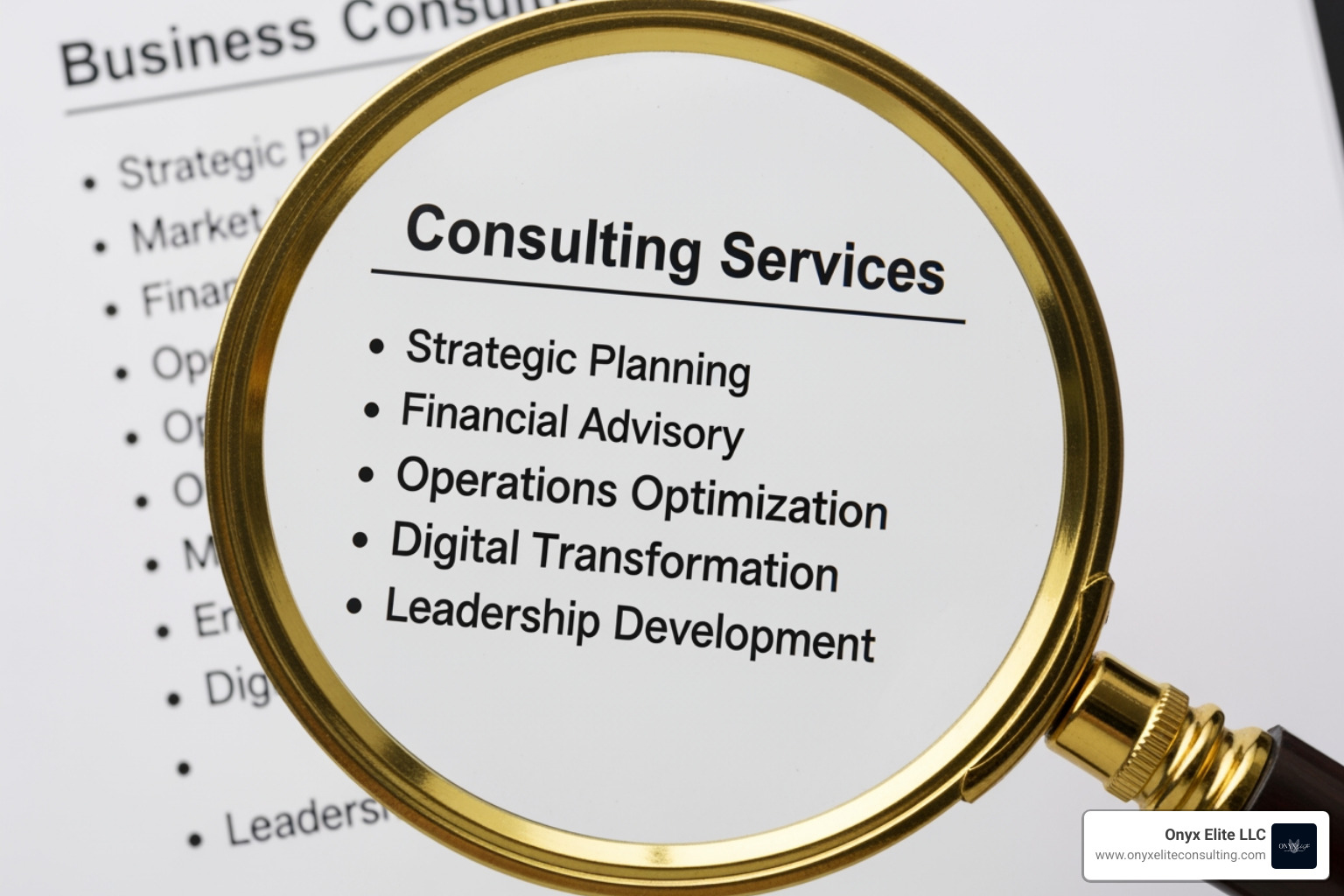 magnifying glass over a list of consulting services - hourly rate business consultants connecticut magnifying glass over a list of consulting services - hourly rate business consultants connecticut
