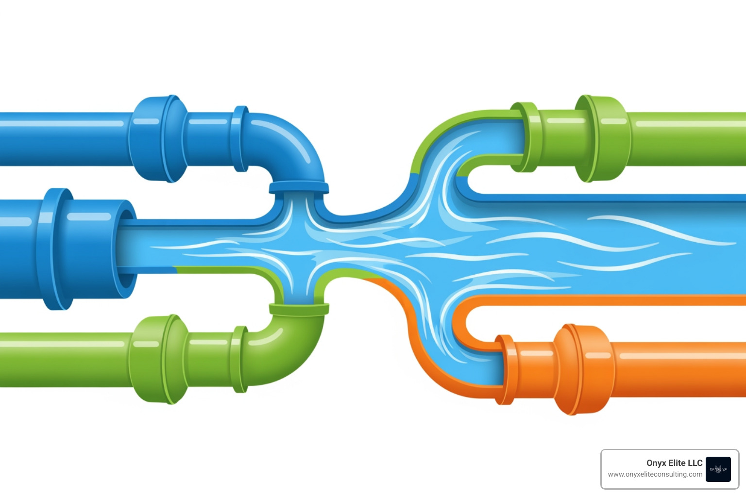 workflow diagram showing a bottleneck being removed - enhance operational efficiency workflow diagram showing a bottleneck being removed - enhance operational efficiency
