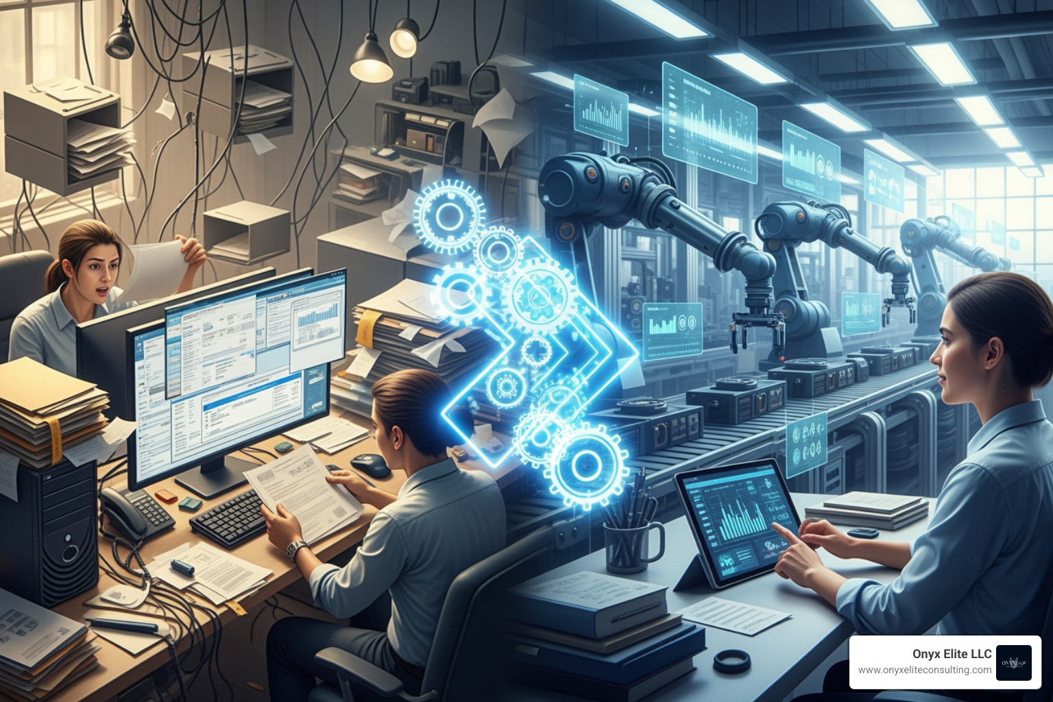 Dashboard showing automated workflow progress - automation and process improvement Dashboard showing automated workflow progress - automation and process improvement