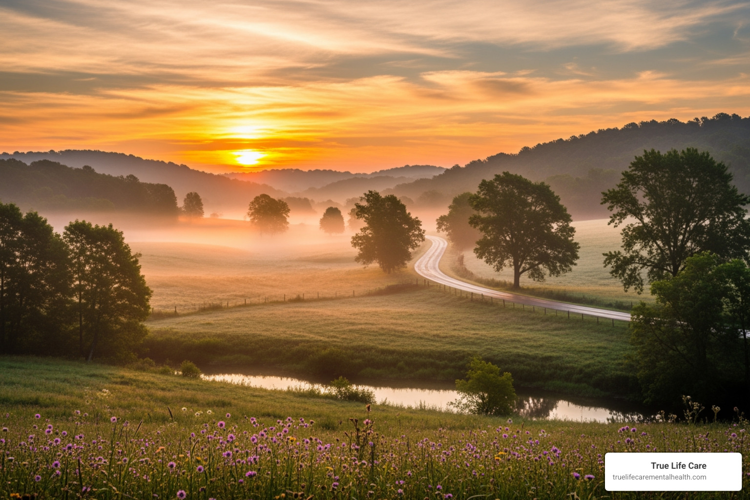 peaceful New Jersey landscape with sunrise - Addiction therapy NJ peaceful New Jersey landscape with sunrise - Addiction therapy NJ