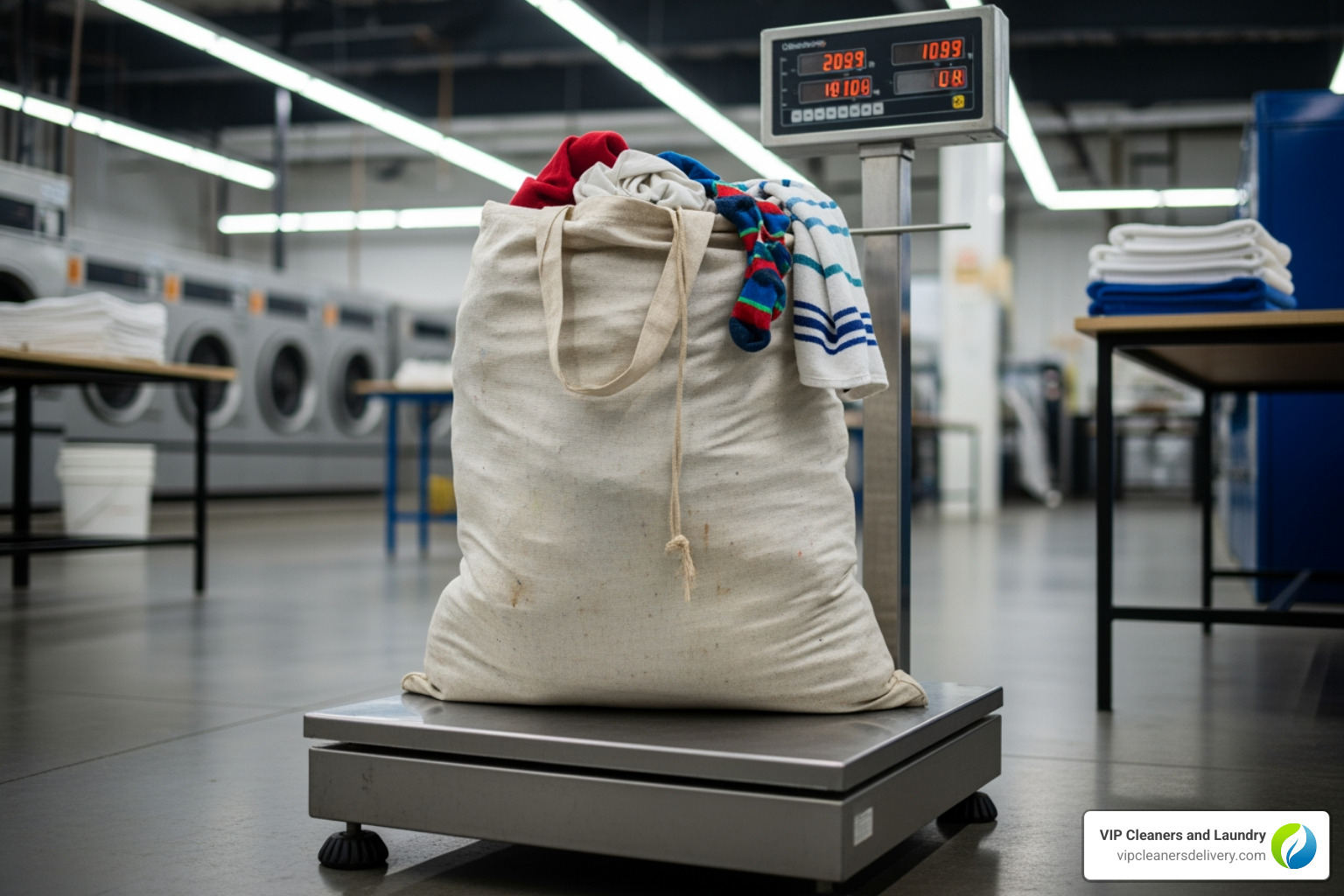a laundry bag on a commercial scale - fluff and fold cost