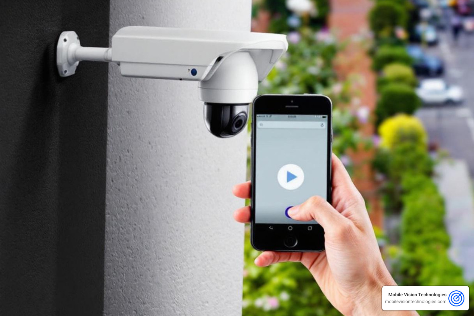 collage showcasing different features like solar panels, night vision, and PTZ - cellular security cameras
