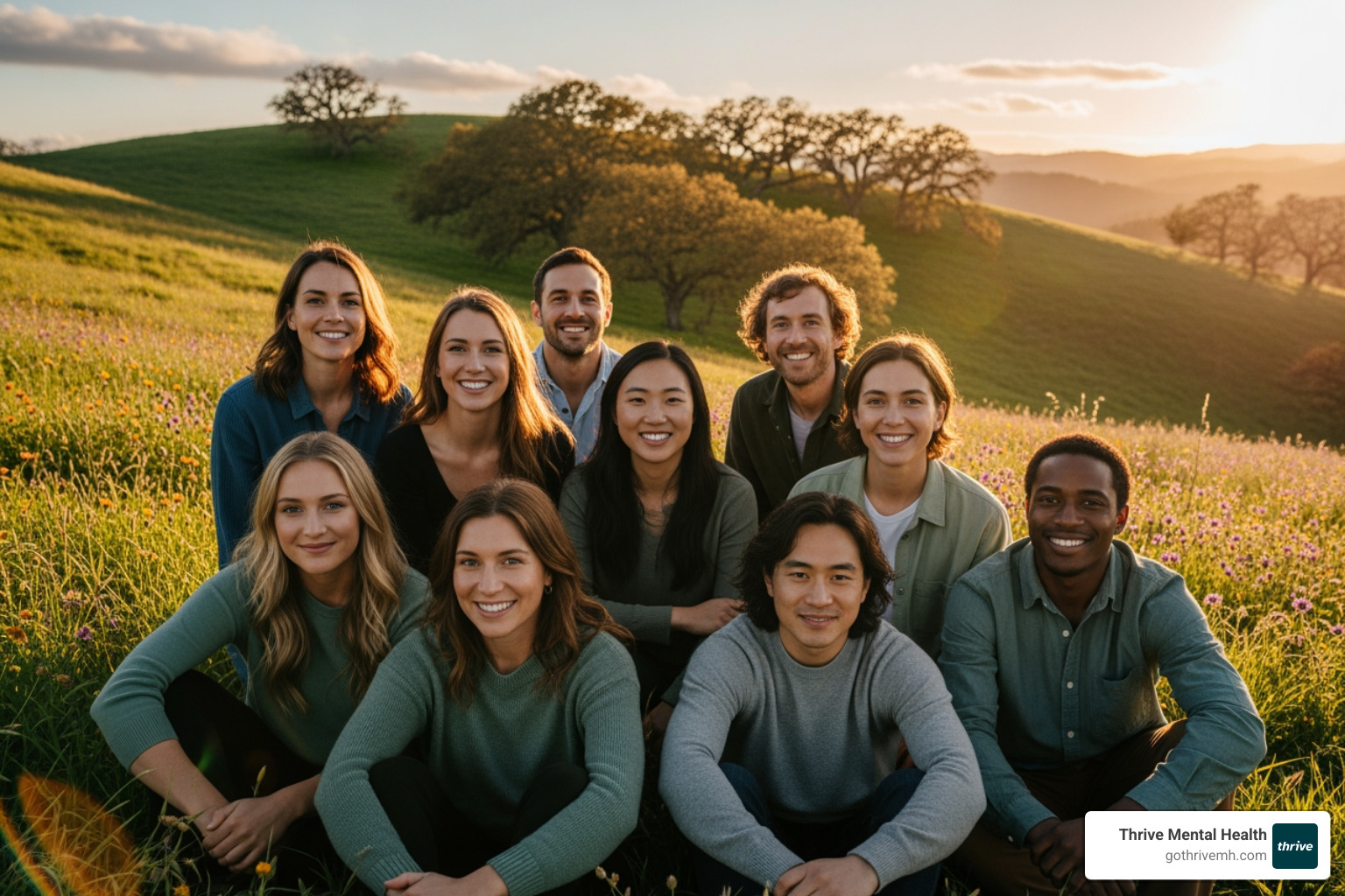 Diverse group of Florida residents looking hopeful - virtual iop florida