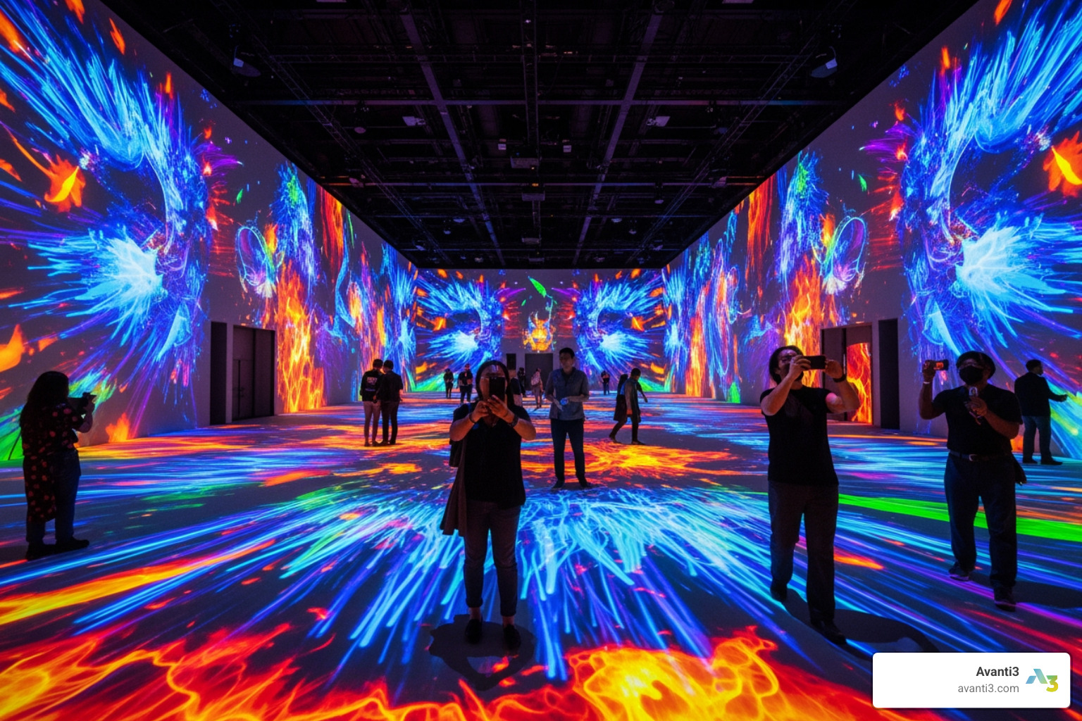 multi-sensory digital art projection hall - virtual reality exhibition london multi-sensory digital art projection hall - virtual reality exhibition london