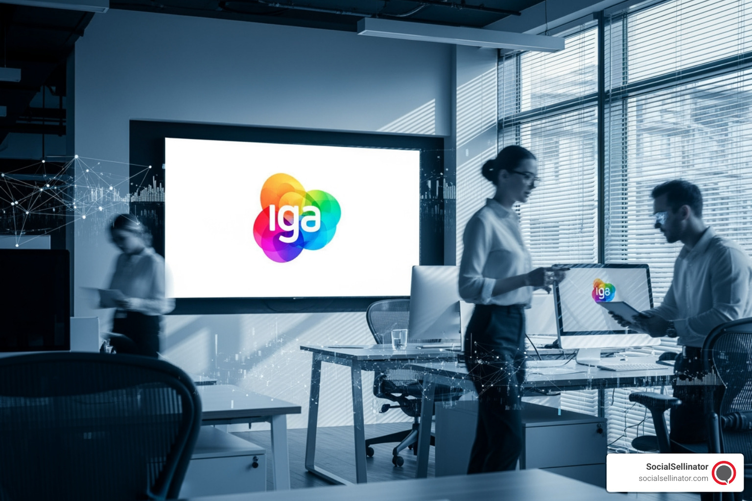 dashboard showing analytics, KPIs, and customer journey maps on a screen - digital branding companies